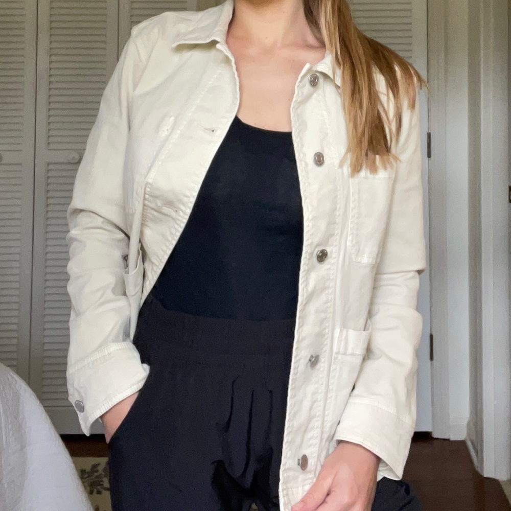 Light Khaki GAP Oversized Jacket